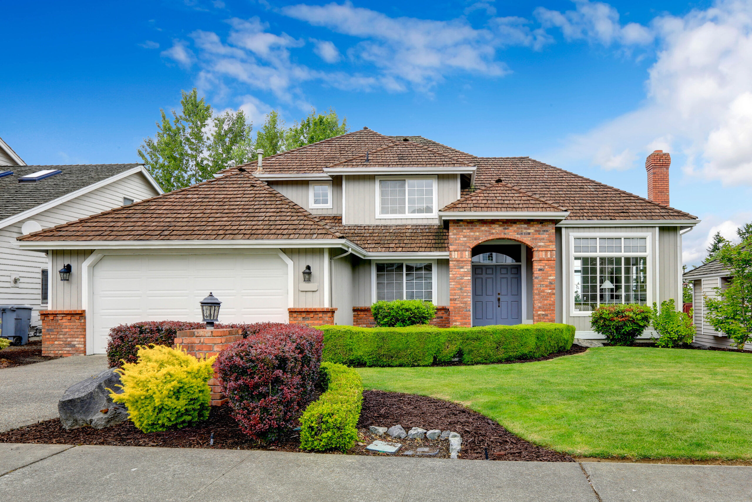 American house exterior with curb appeal remodeling contractors
