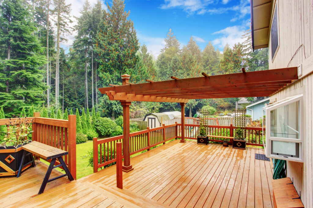 A patio cover in Greenville, SC